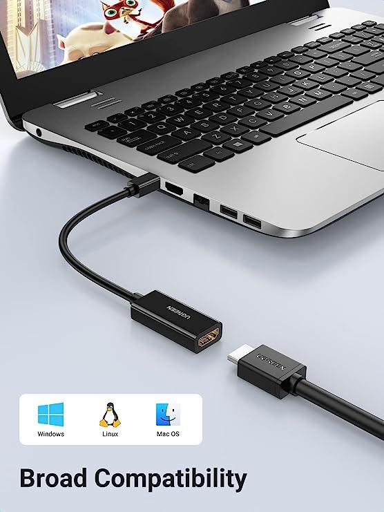 UGREEN Mini DP to HDMI Converter 4K (Black) UGREEN Mini DP to HDMI Converter 4K (Black)