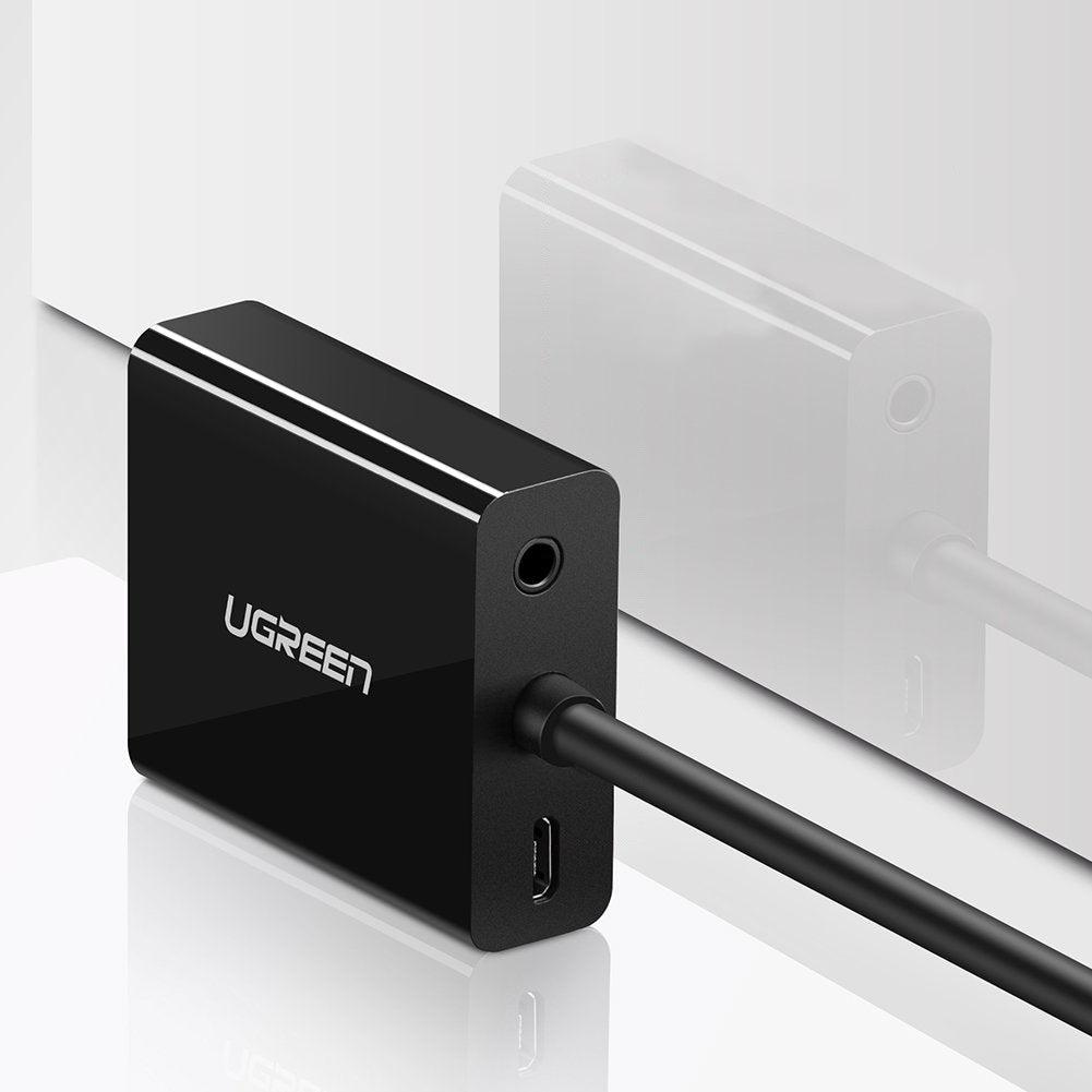 UGREEN VGA to HDMI Adapter with Micro USB & 3.5mm Audio