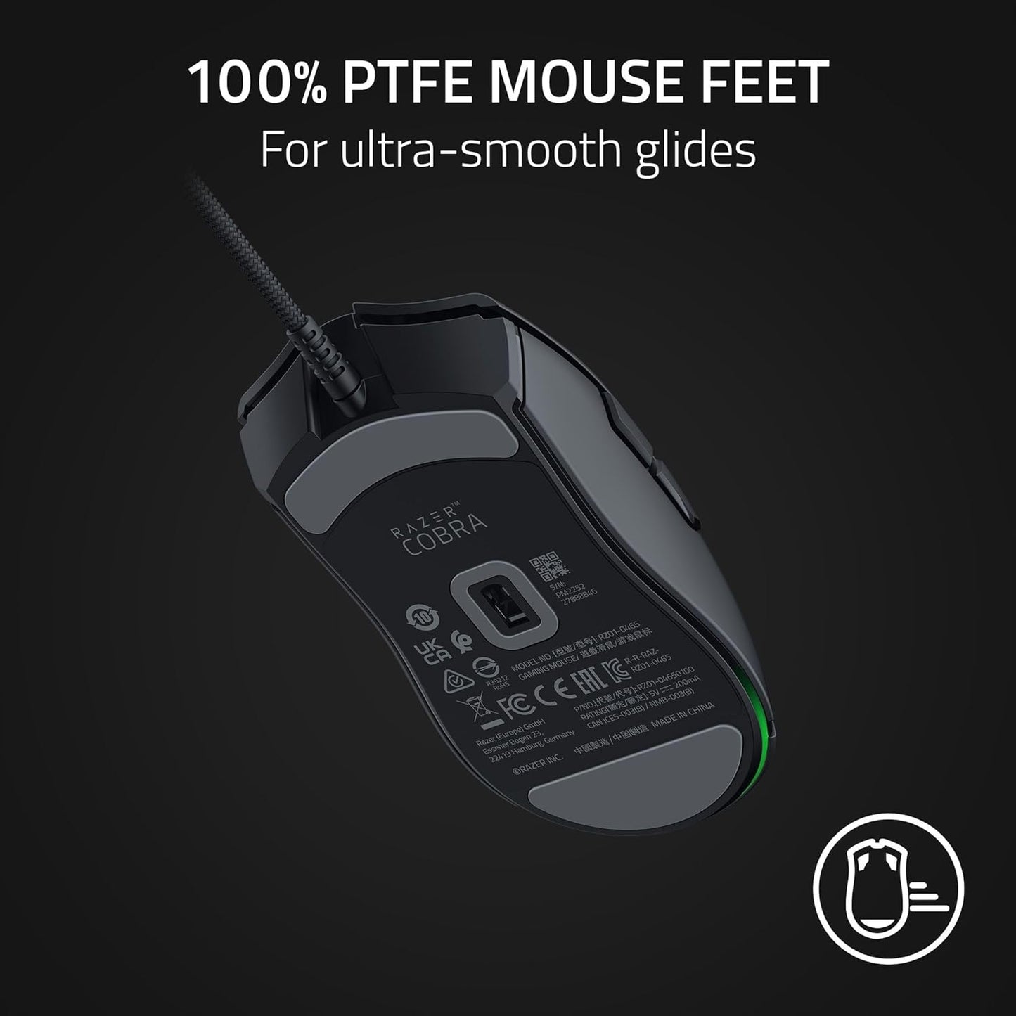 Razer Cobra Gaming Mouse – 58g, RGB, 8500 DPI, Gen-3 Switches