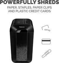 Fellowes Powershred Shredder / Cross Cut / Shreds 10 sheets - Black