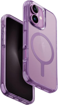 كفر UNIQ COMBAT لهاتف iPhone 16 6.1 MagClick لون Grape Pink