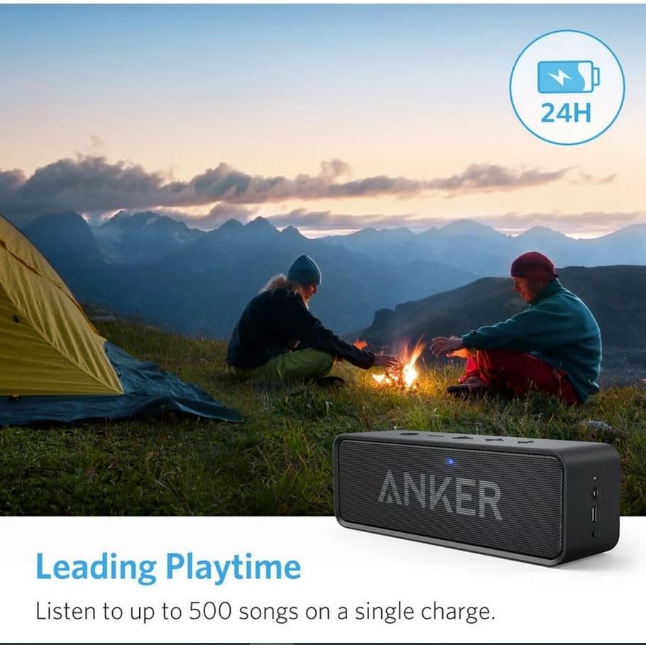 Anker Soundcore Upgraded Bluetooth Speaker with IPX5 Waterproof  Stereo Sound