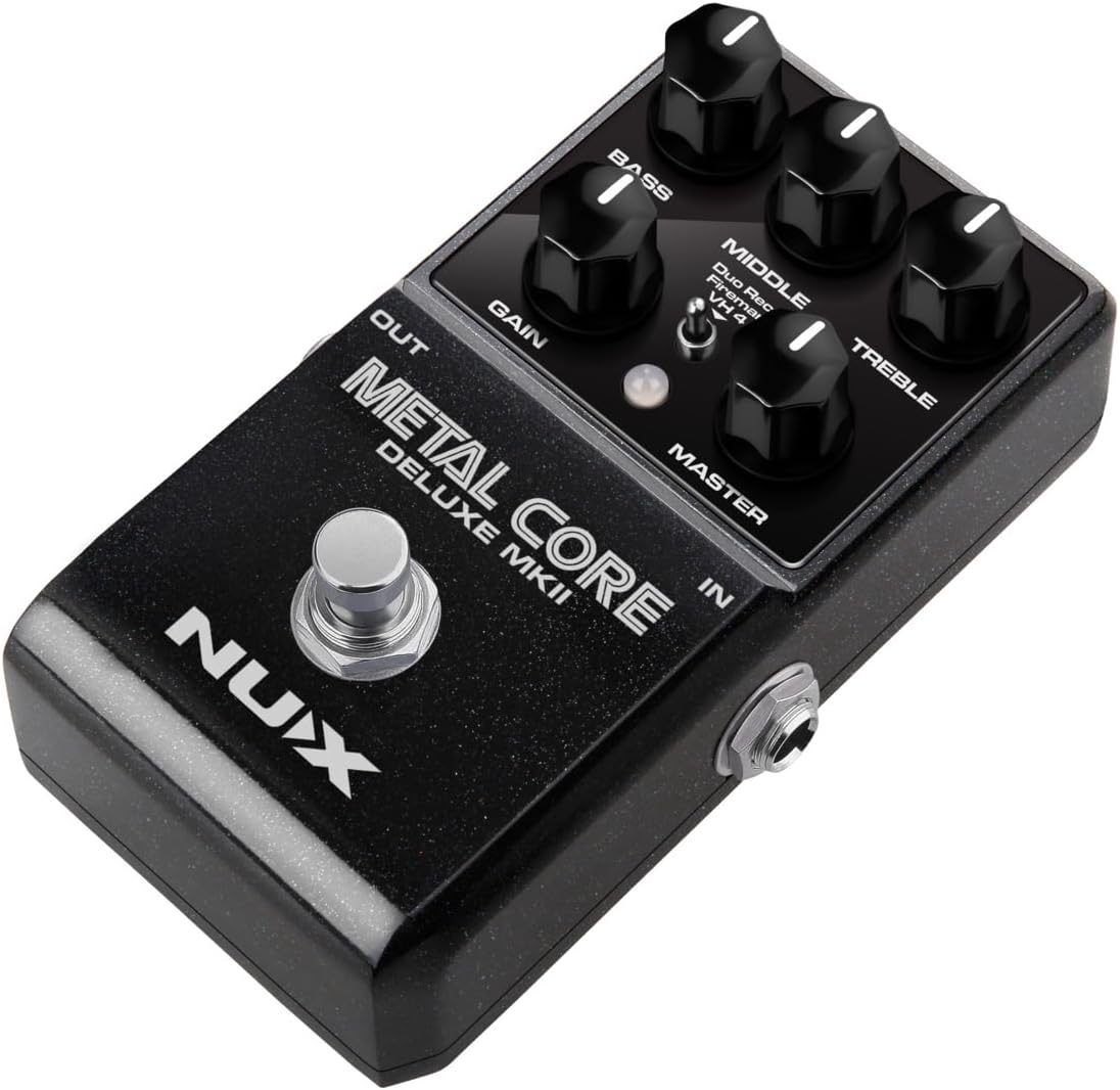 NUX METAL CORE DELUXE MKII DISTORTION PEDAL - Black NUX METAL CORE DELUXE MKII DISTORTION PEDAL - Black