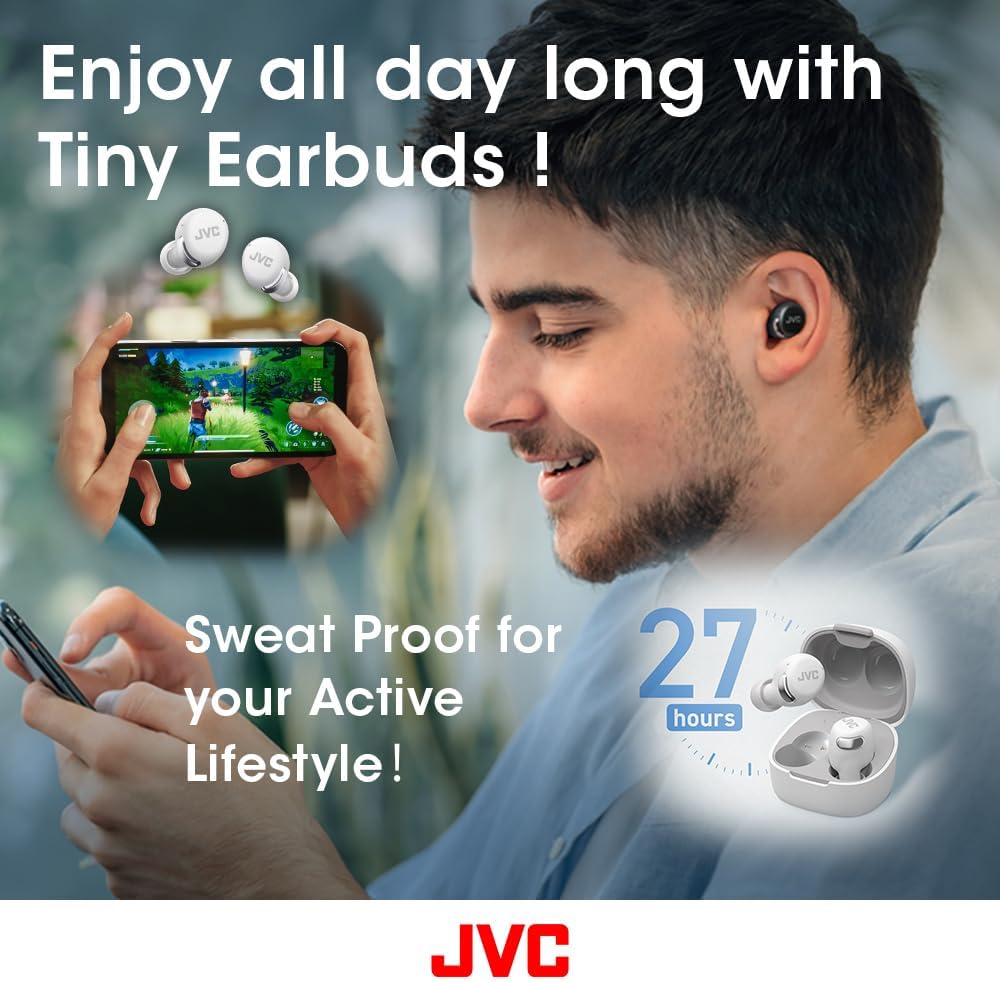 JVC Compact True Wireless Headphones with ANC & Low-Latency Mode JVC Compact True Wireless Headphones with ANC & Low-Latency Mode