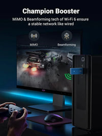 محول واي فاي UGREEN AX1800 Wi-Fi 6 مزدوج النطاق USB