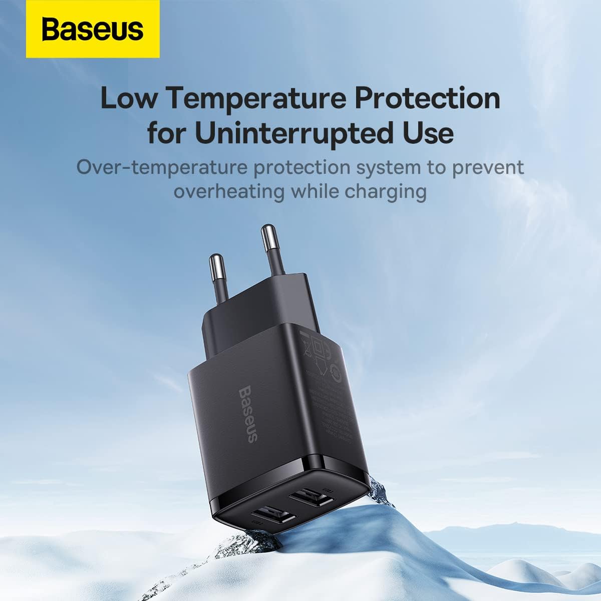 Baseus Compact Charger 2 Port 10.5W - EU