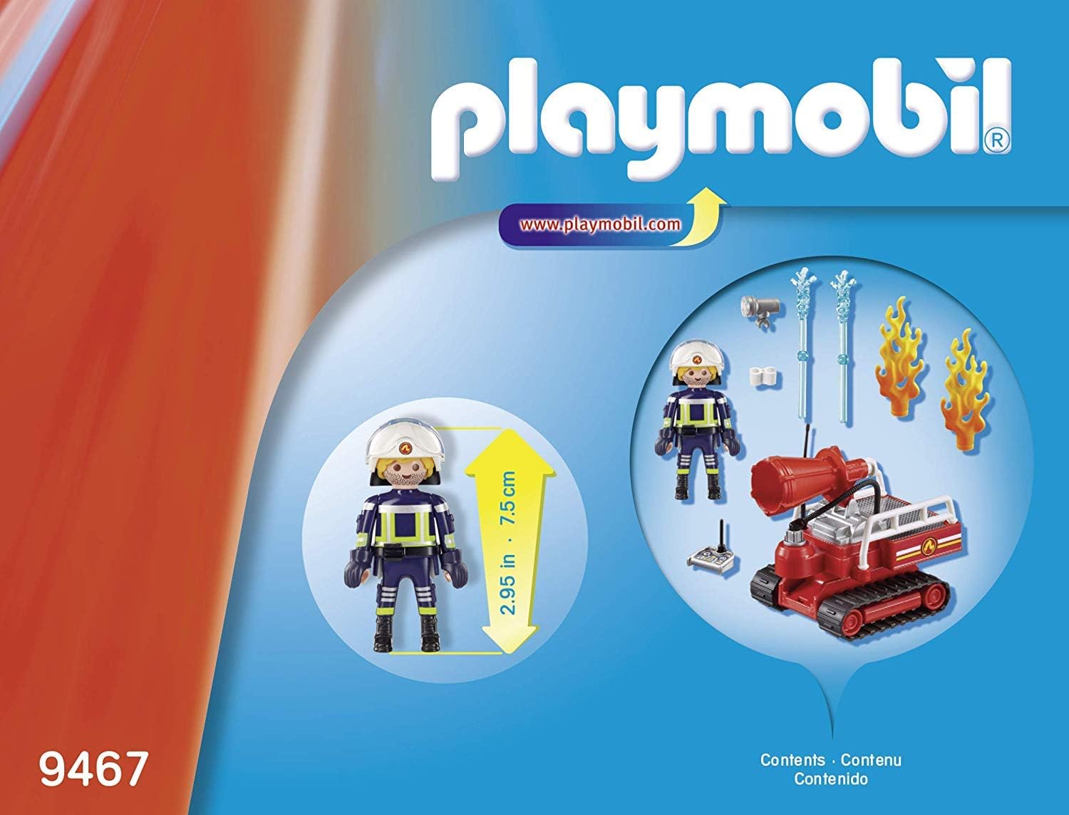 Playmobil Fire Water Cannon - Multicolor Playmobil Fire Water Cannon - Multicolor