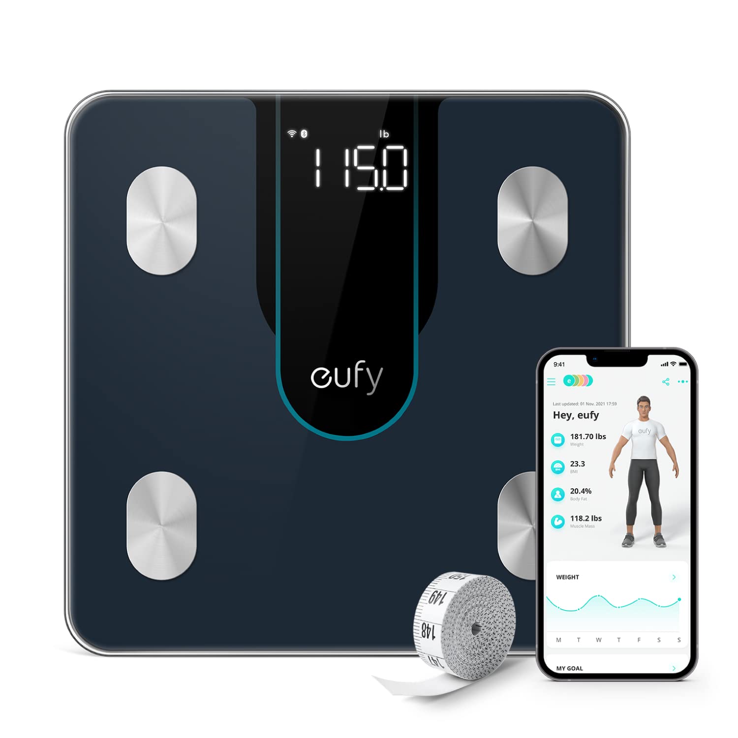 Anker Eufy Smart Scale P2 Pro with Wi-Fi & 15 Measurements