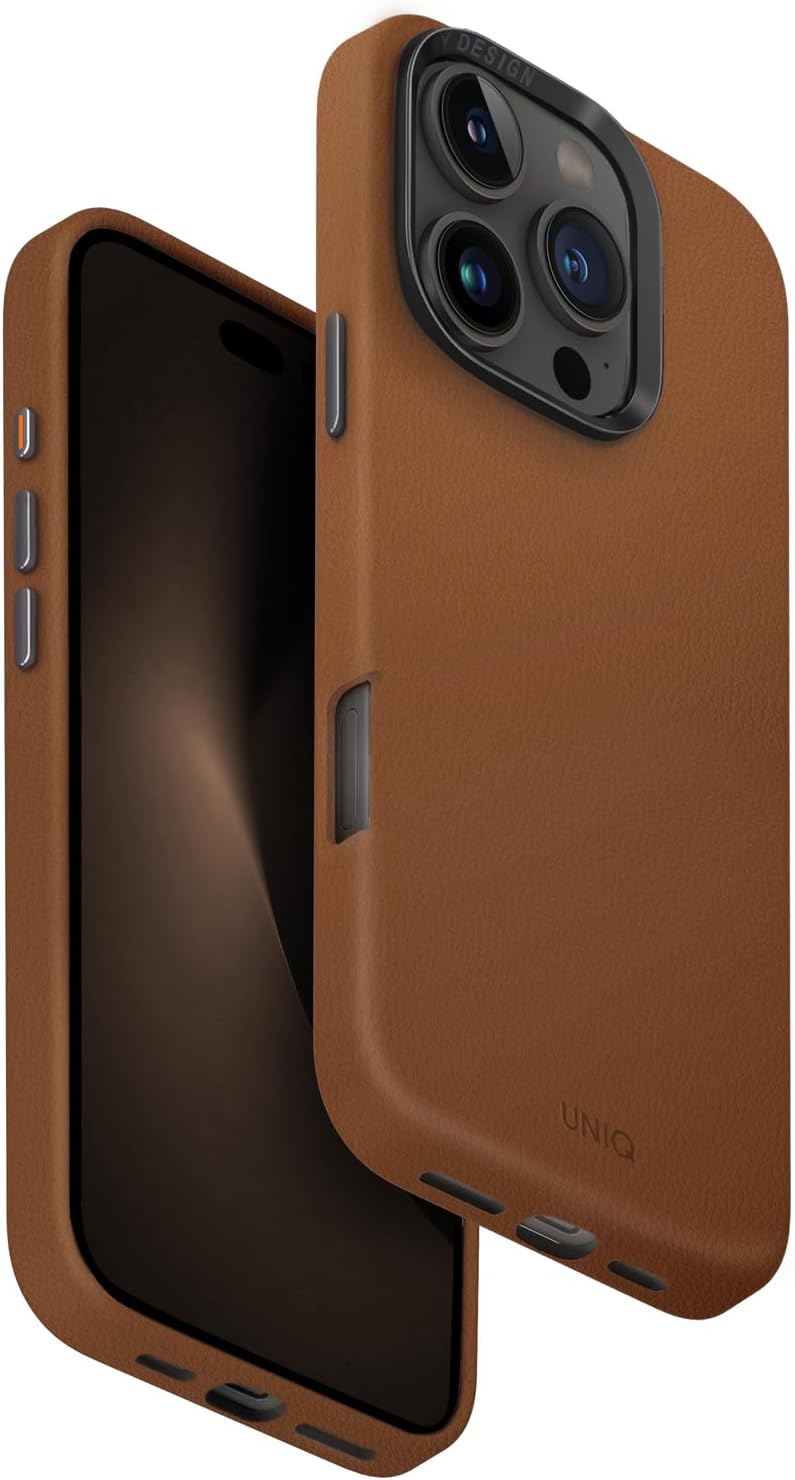 غطاء iPhone 16 Pro 6.9 UNIQ HYBRID MagClick LYDEN – Caramel