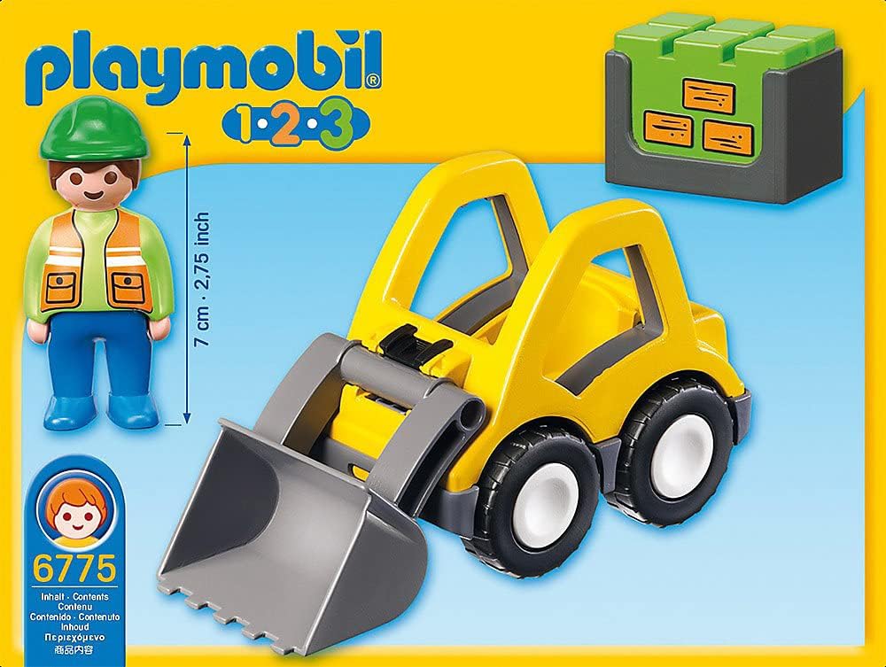 Playmobil 1.2.3 Digger - Safe Fun for Toddlers