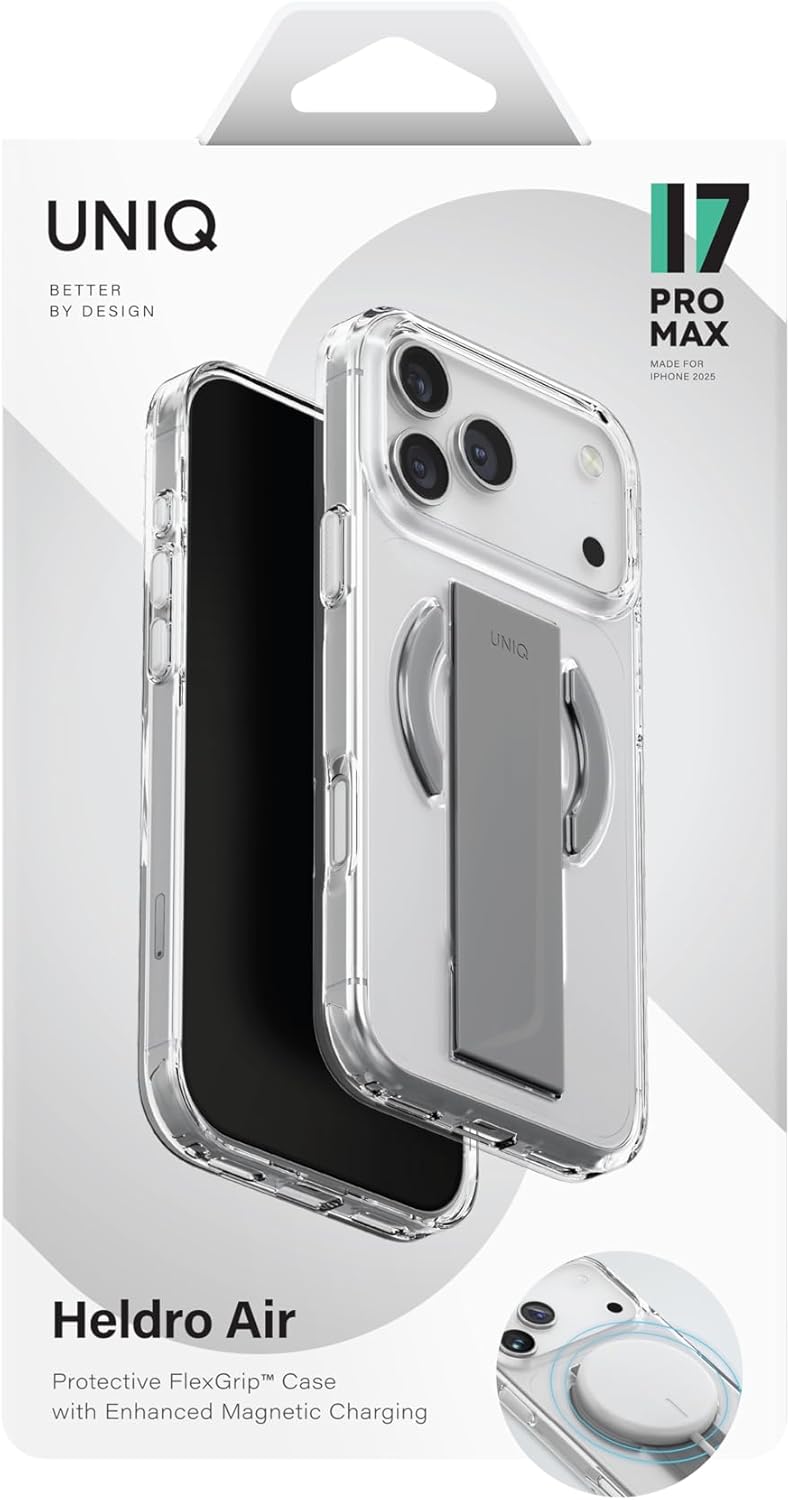 كفر UNIQ HELDRO AIR شفاف لايفون17 Air مع MagClick