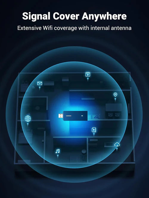 UGREEN AX1800 Dual-Band Wi-Fi 6 USB Adapter.