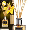 عطر AREON Reed Room 150ml Vanilla Black + 10 أعواد من الخيزران 
