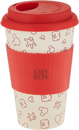 من فانكو Funko Disney: Colour Block: Bamboo Lidded Mug: Oh Boy كوب بغطاء من الخيزران