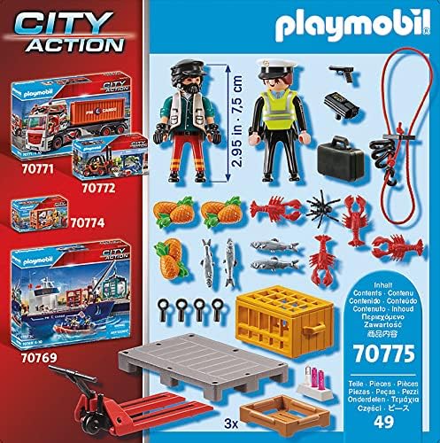 Playmobil Cargo Customs Check - Fun Role-Play Toy Playmobil Cargo Customs Check - Fun Role-Play Toy