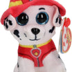 مشبك مفاتيح من القطيفة من Ty Beanie Boos - Paw Patrol Marshall
