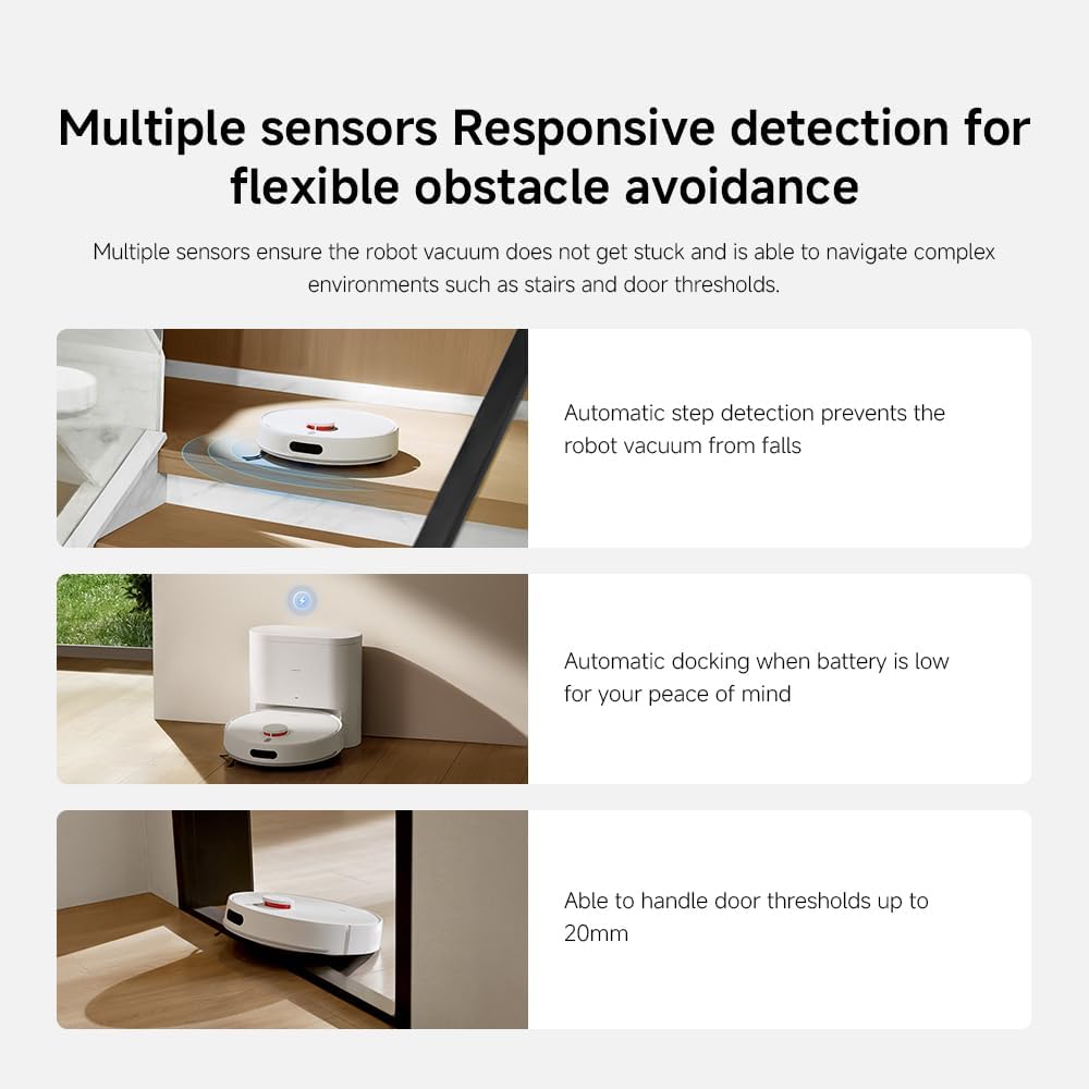 Xiaomi Robot Vacuum H40 – 10,000Pa Suction, LDS Navigation, Auto Dust Emptying, 180min Runtime