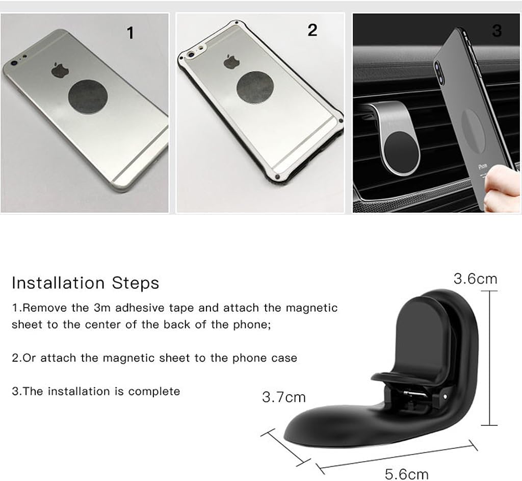 Yesido C64 Magnetic Car Holder - 360° Rotation, Strong Grip