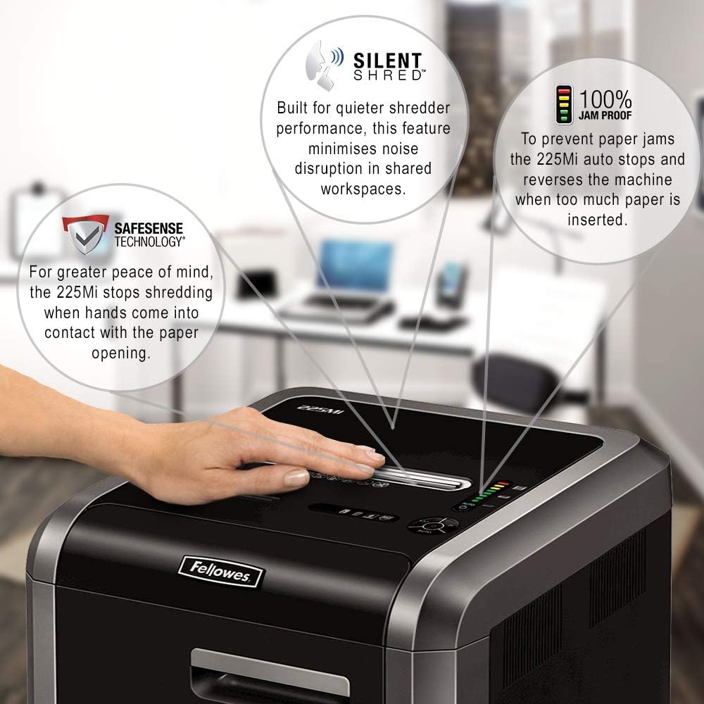 آلة تقطيع الورق Fellowes Powershred Micro Cut Shreds - 16 ورقة - الطلب المسبق