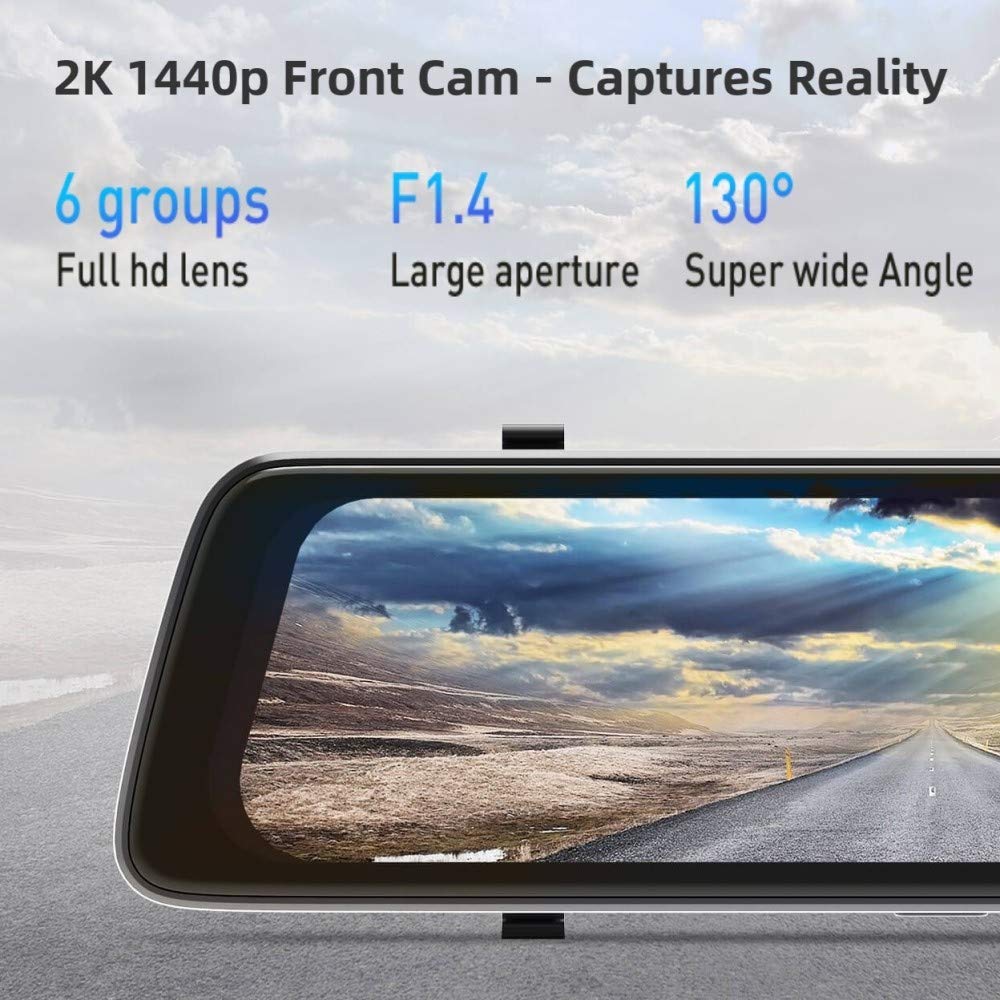 DDPAI E3 Rearview Mirror Dashcam Dual Channel with QHD 1440p Front & 1080p Rear DDPAI E3 Rearview Mirror Dashcam Dual Channel with QHD 1440p Front & 1080p Rear