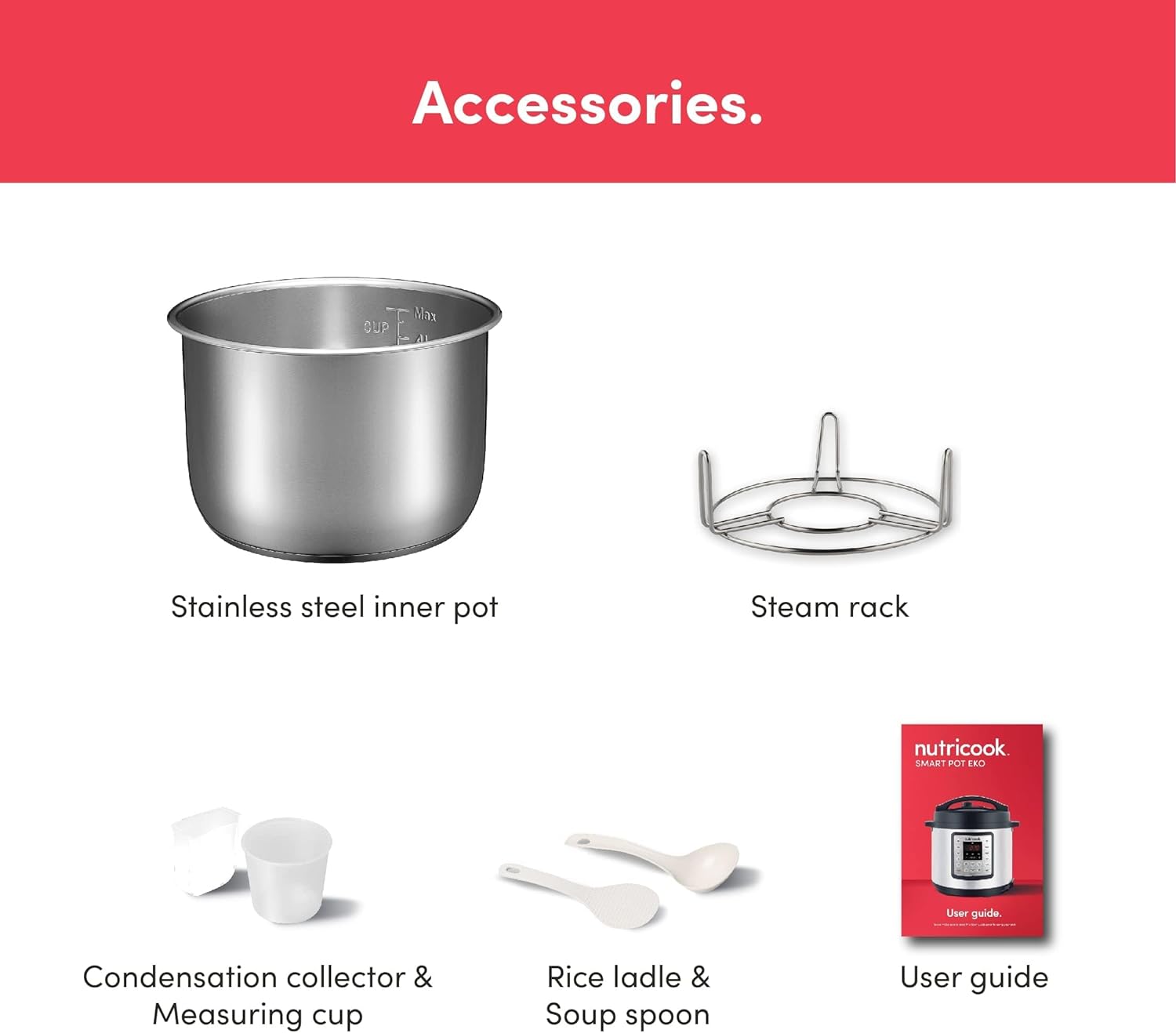 Nutricook Smart Pot Eko 6L / Electric Pressure Cooker - Silver Nutricook Smart Pot Eko 6L / Electric Pressure Cooker - Silver