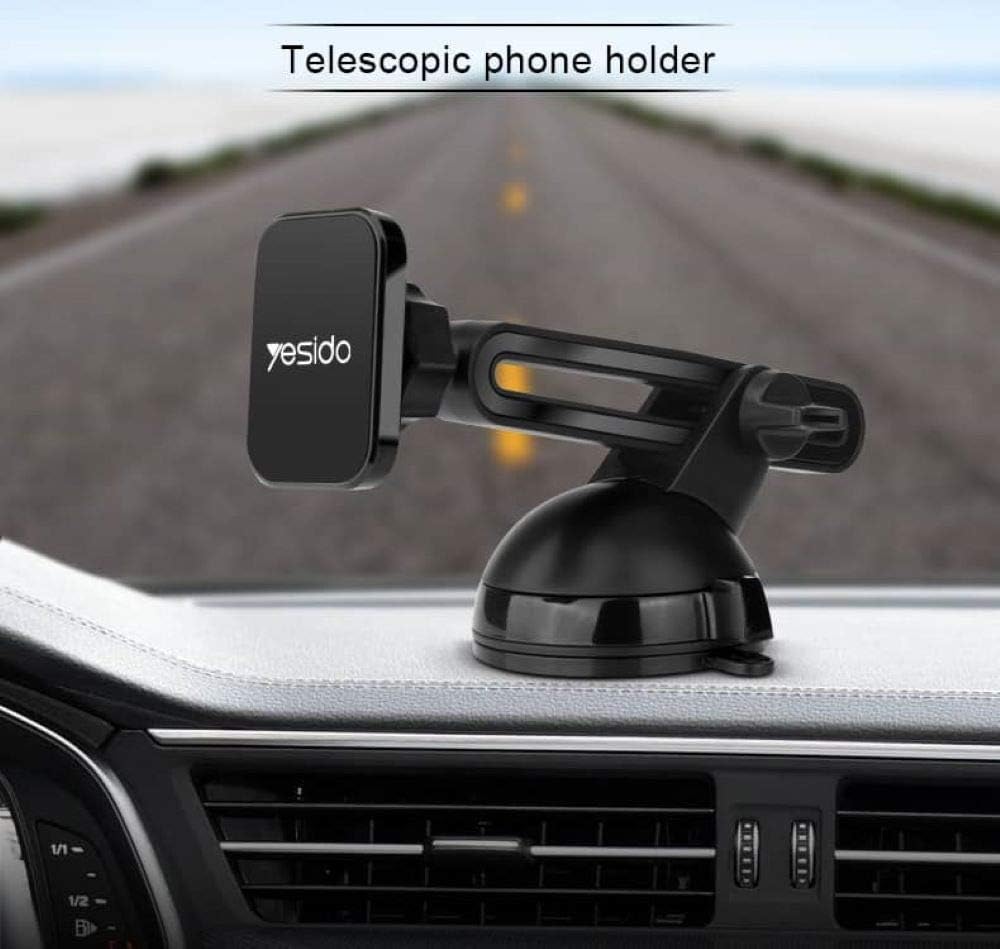 Yesido Magnetic Phone Holder Telescopic Windshield/Dashboard