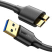 كابل يوجرين USB 3.0 A ذكر إلى Micro USB 3.0 ذكر، 0.5م، أسود