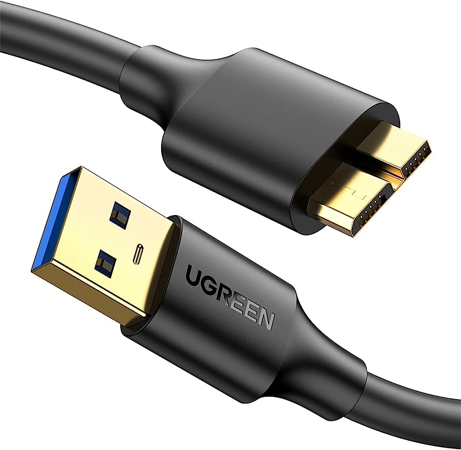UGREEN USB 3.0 A Male to Micro USB 3.0 Male Cable 0.5m (Black)