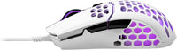 ماوس الألعاب Cooler Master MM711 Matte White RGB 60G مع ماوس ألعاب خفيف الوزن بدقة 16000 نقطة في البوصة 
