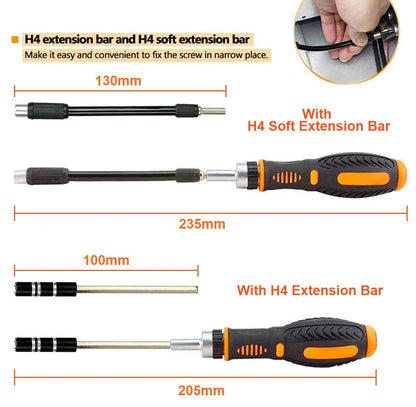 Jakemy multitool household ratchet screwdriver set