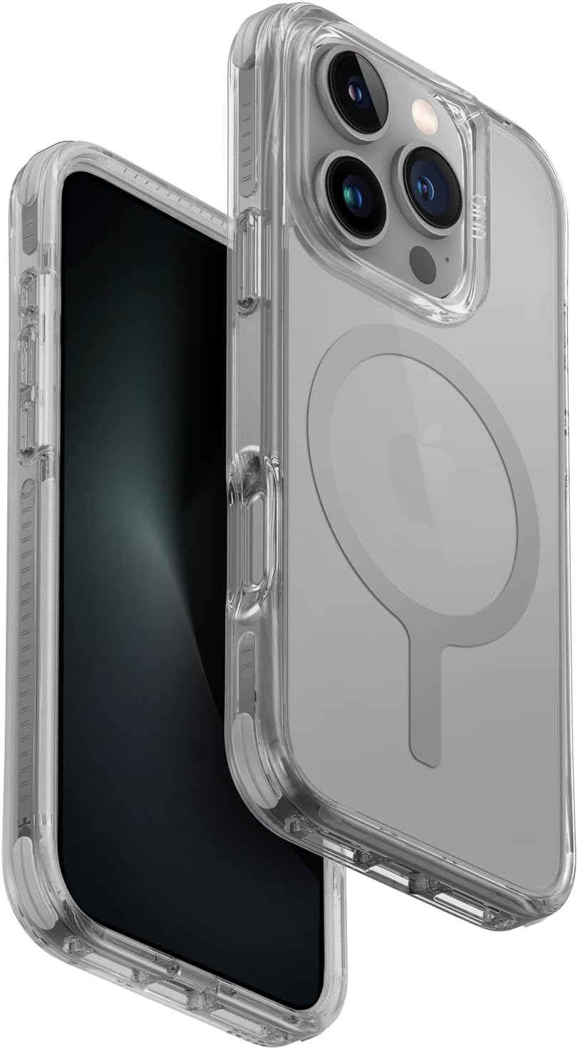 غطاء iPhone 16 Pro 6.9 UNIQ HYBRID MagClick – Stone Grey