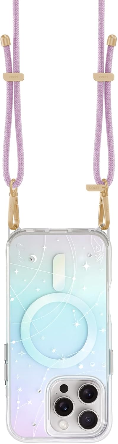 كفر UNIQ COEHL CELEST لهاتف iPhone 16 Pro 6.3 Mag Iridescent