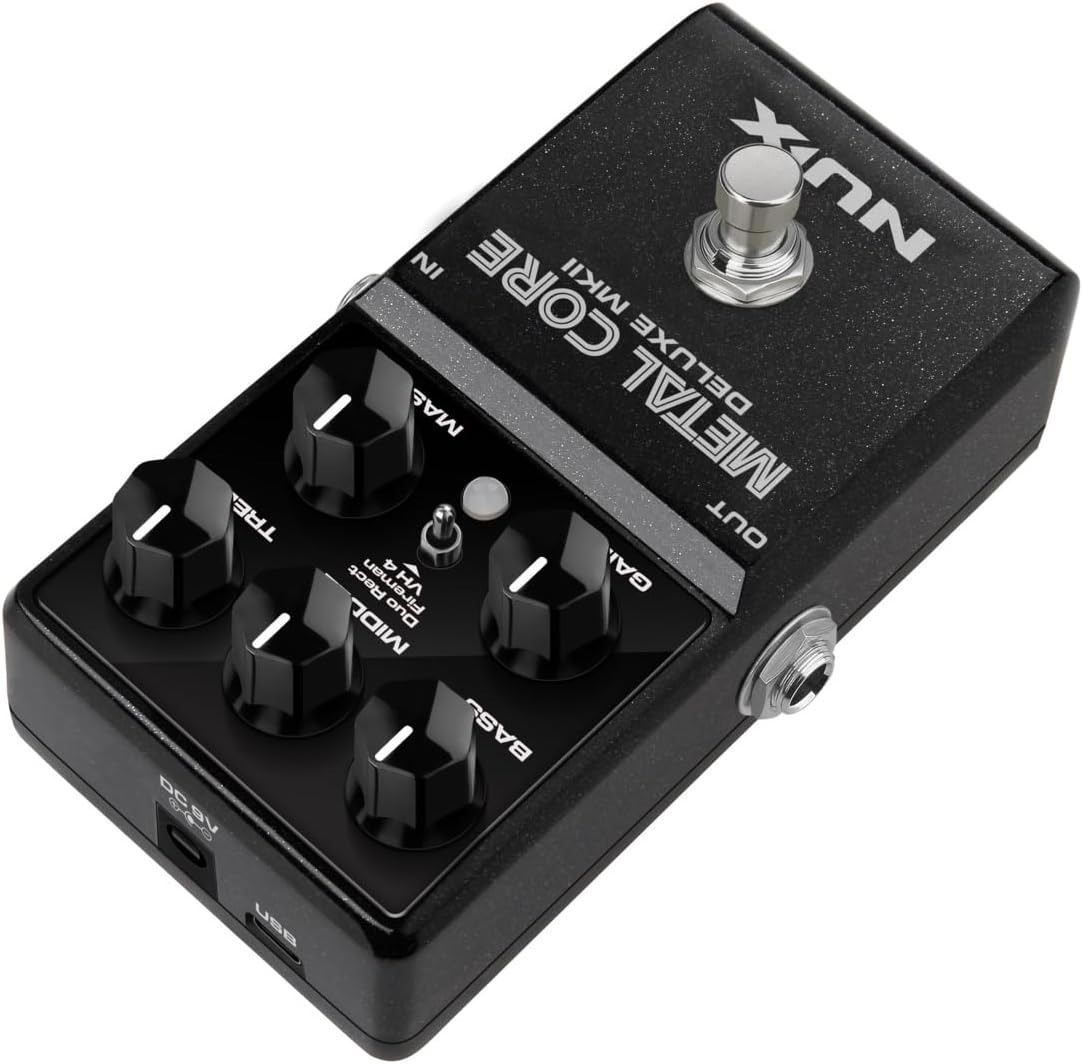 NUX METAL CORE DELUXE MKII DISTORTION PEDAL - Black NUX METAL CORE DELUXE MKII DISTORTION PEDAL - Black