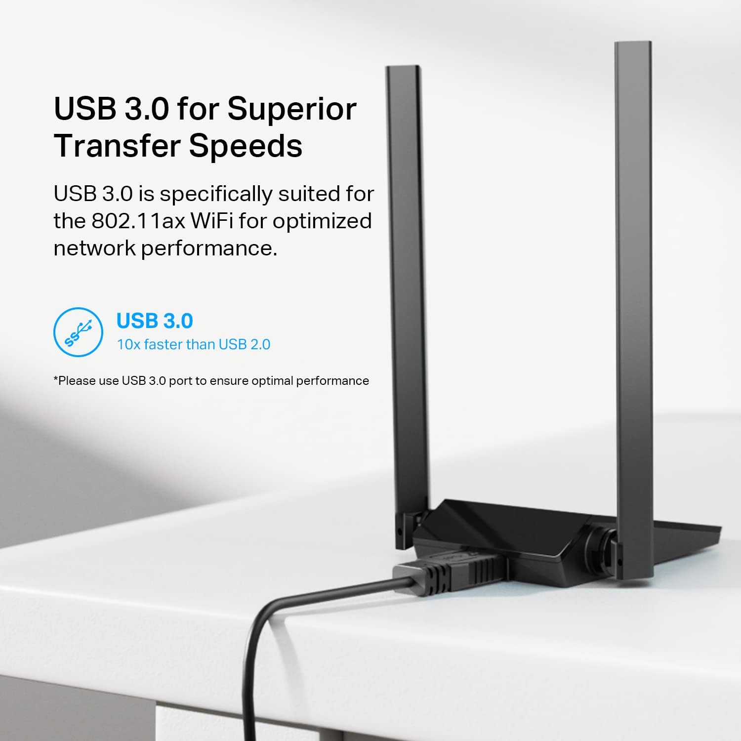 TP-Link AX1800 WiFi 6 USB Adapter for Desktop PC Wireless Network Adapter with 2.4GHz