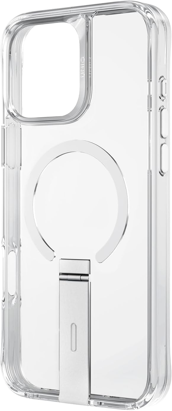 UNIQ HYBRID IPHONE 16 PRO (2024) 6.9 MAGCLICK CHARGING ELEVA WITH VERTICAL STAND - LUCENT (CLEAR) UNIQ HYBRID IPHONE 16 PRO (2024) 6.9 MAGCLICK CHARGING ELEVA WITH VERTICAL STAND - LUCENT (CLEAR)