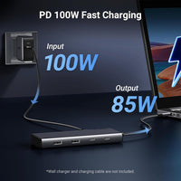 UGREEN 8-in-1 USB-C Dock with Dual HDMI, DP, 100W PD & 10Gbps