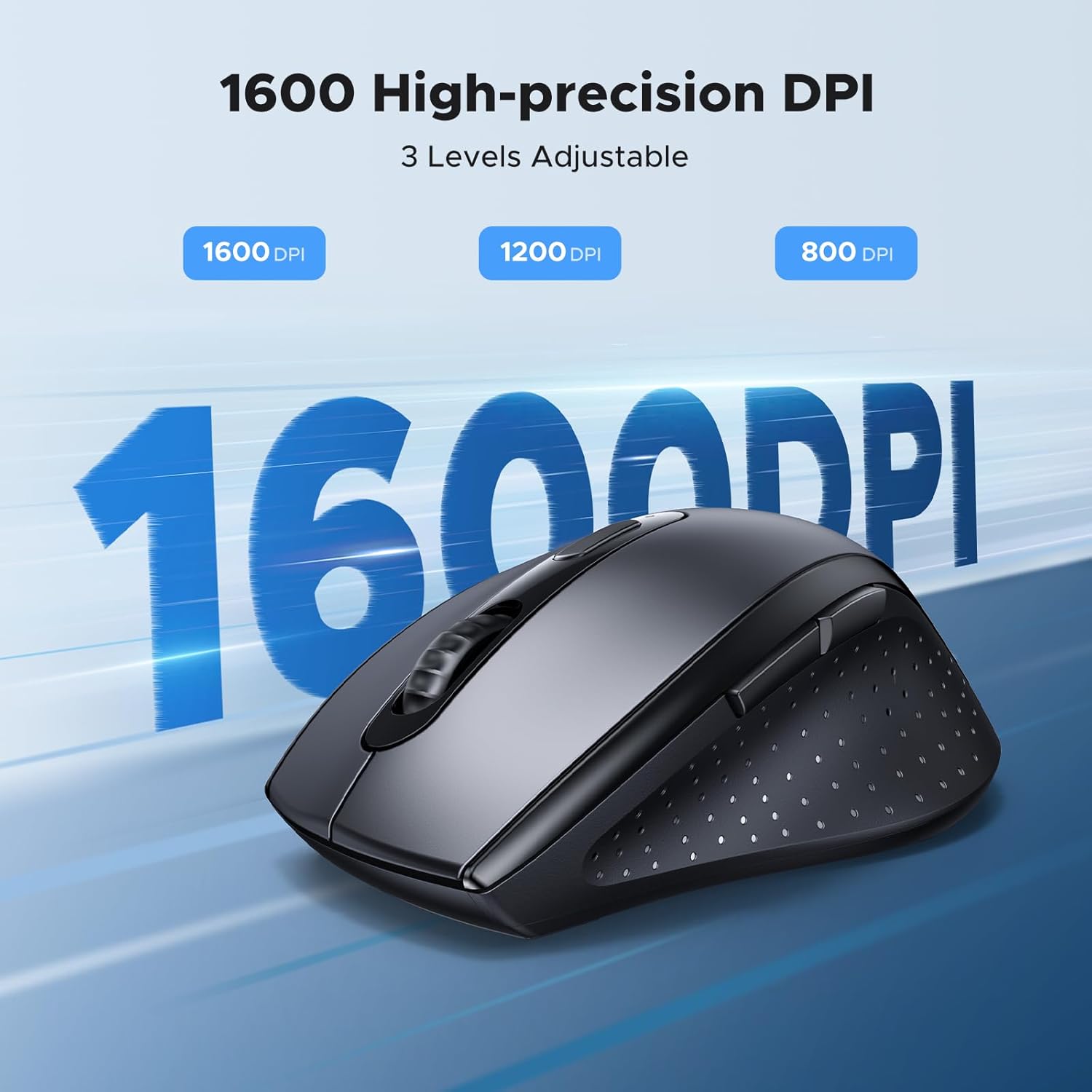 UGREEN 2.4G Wireless Mouse, 6 Buttons, 1600 DPI & 12M Battery UGREEN 2.4G Wireless Mouse, 6 Buttons, 1600 DPI & 12M Battery