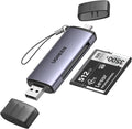 UGREEN CFast 2.0 Card Reader – USB-C & USB-A, Aluminum.