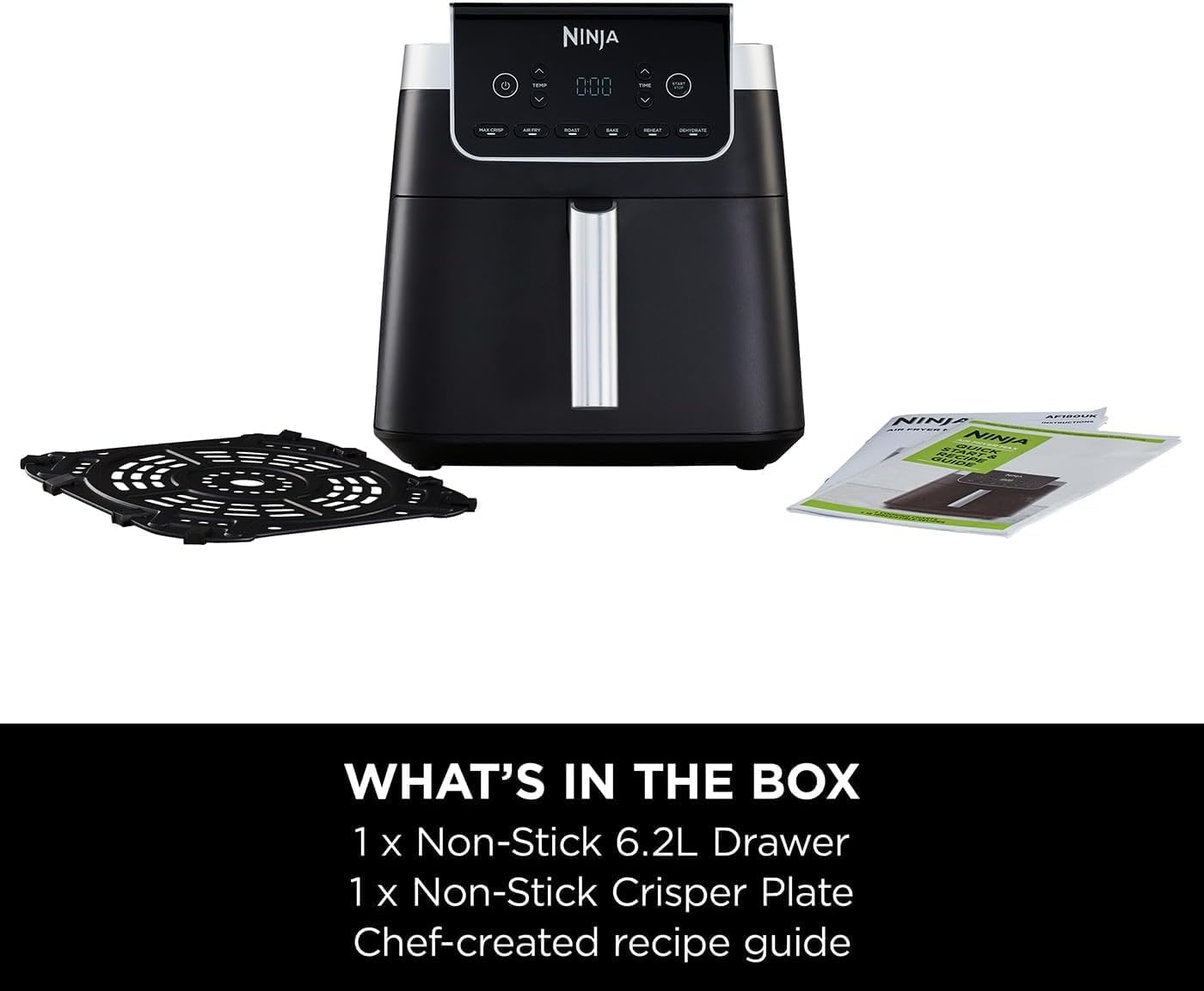 Ninja AF180ME – MAX PRO 6.2L Air Fryer with 6 Functions Ninja AF180ME – MAX PRO 6.2L Air Fryer with 6 Functions