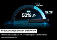 Samsung 990 PRO SSD 4TB PCIe 4.0 – محرك أقراص داخلي فائق السرعة