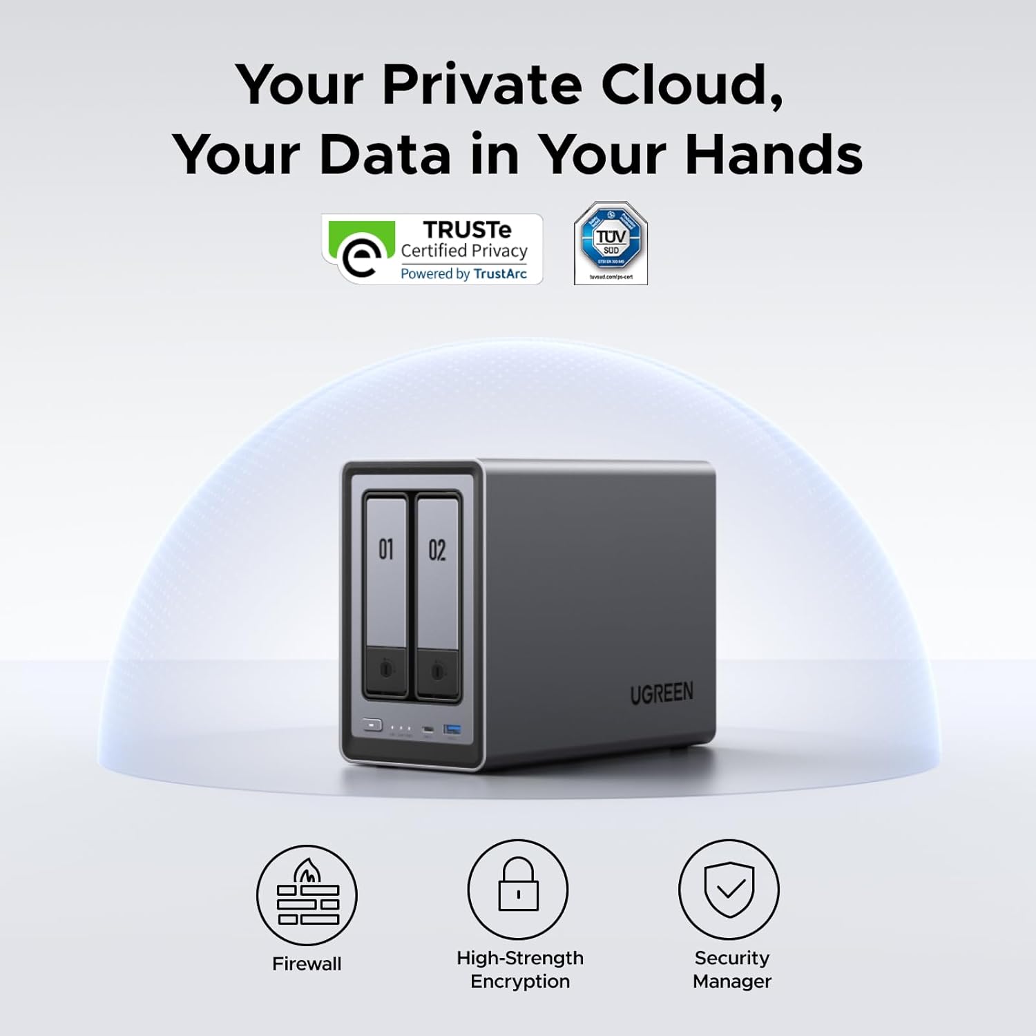 UGREEN NASync DXP2800 Powerful 2-Bay NAS with Intel N100