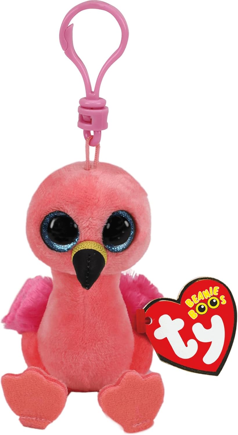 Beanie Boos Gilda - Pink Flamingo Plush Key Clip Toy