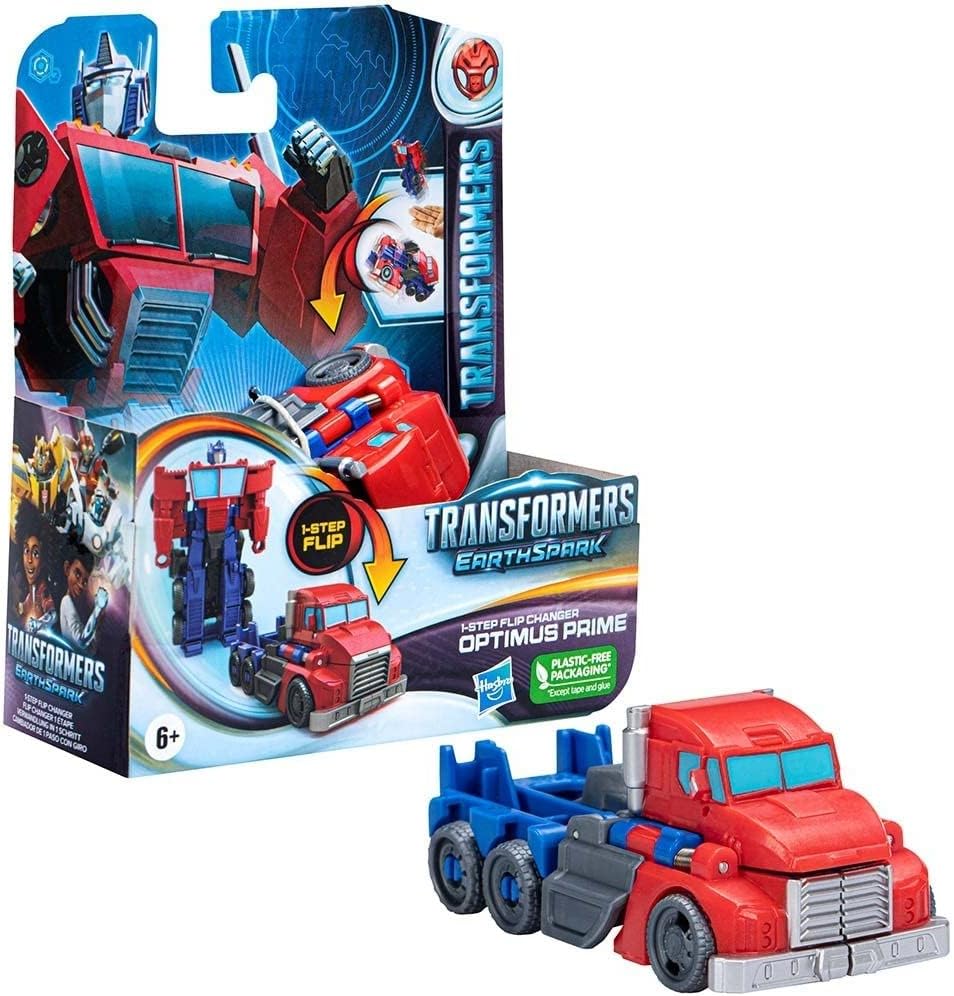 Hasbro Tra Earthspark Optimus Prime 1 Step Flip Ast