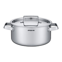 Arshia 8-Piece Tri-Ply Stainless Steel Cookware Set with Aluminum Core