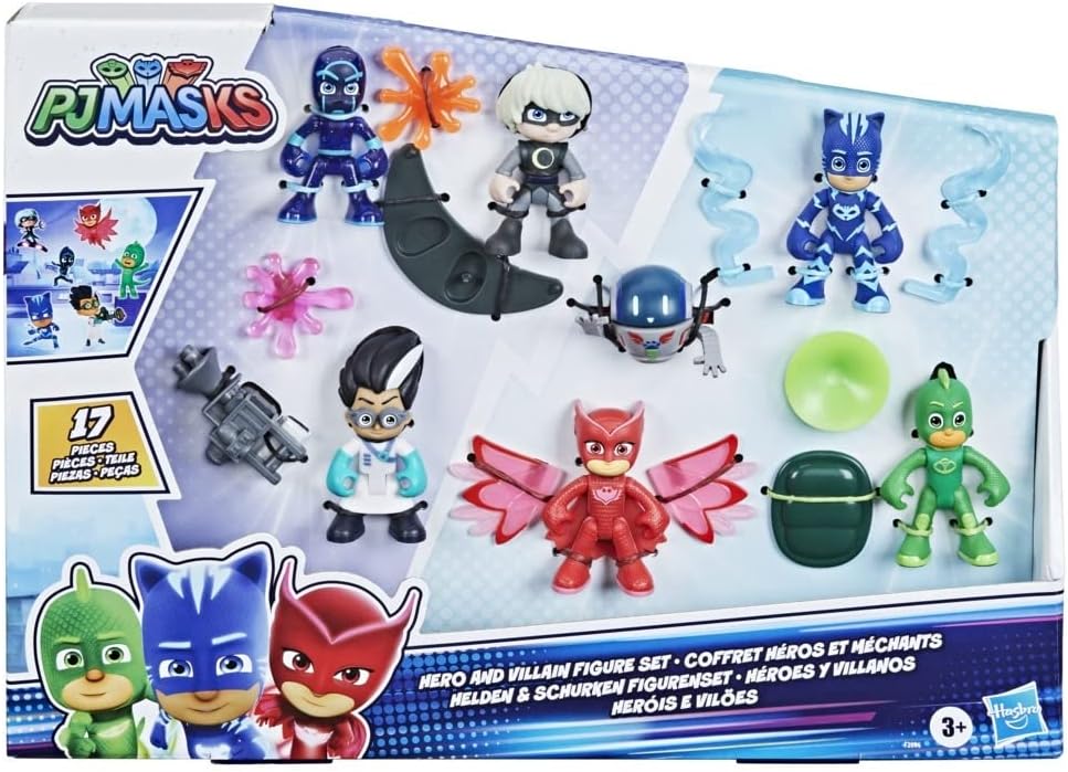 Hasbro PJ Masks Hero and Villain Figure Set - Fun for Kids Hasbro PJ Masks Hero and Villain Figure Set - Fun for Kids