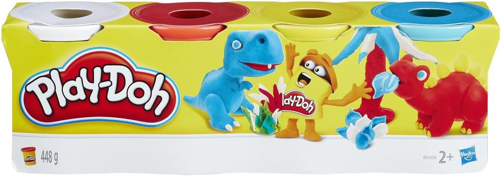 Hasbro Play-Doh Classic Color Set - 4 Cans for Creativity Hasbro Play-Doh Classic Color Set - 4 Cans for Creativity
