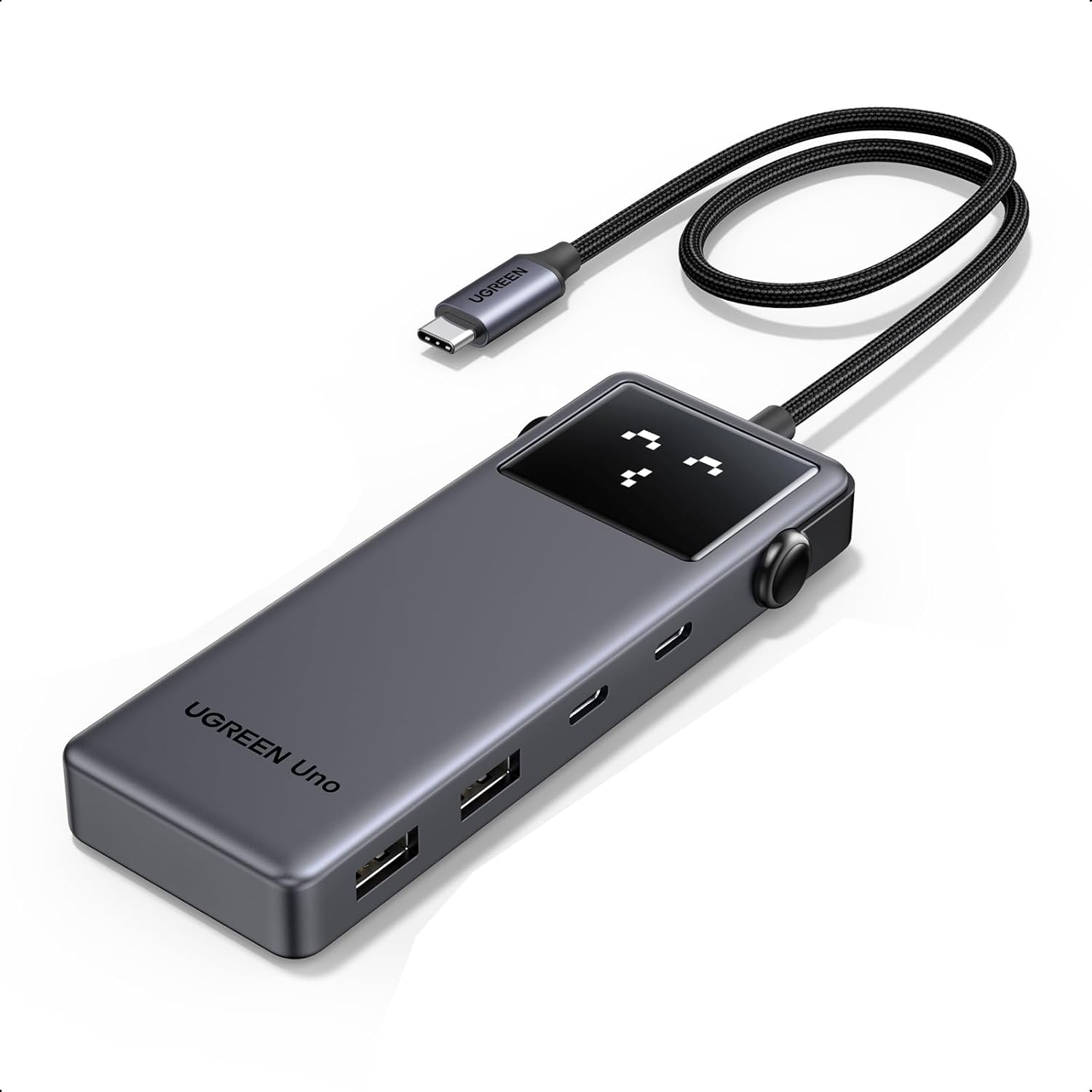 UGREEN Uno 6-in-1 USB-C Hub with 10Gbps & 4K HDMI. UGREEN Uno 6-in-1 USB-C Hub with 10Gbps & 4K HDMI.