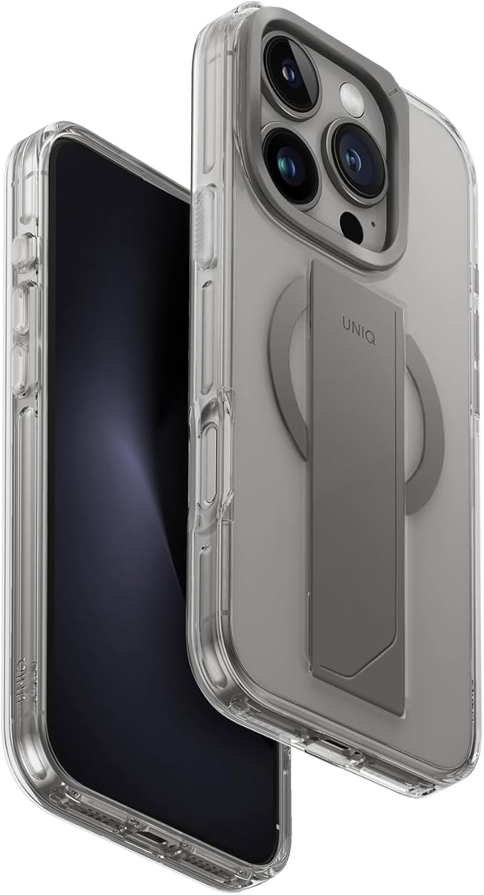 UNIQ Hybrid iPhone 16 Pro (2024) 6.3 Heldro Max MagClick with Camera Stand - Lucent UNIQ Hybrid iPhone 16 Pro (2024) 6.3 Heldro Max MagClick with Camera Stand - Lucent