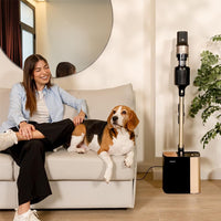 سيسوتيك Conga Rockstar 5500 Wireless 220AW تفريغ ذاتي — مكنسة عصا لاسلكية مع قاعدة تفريغ