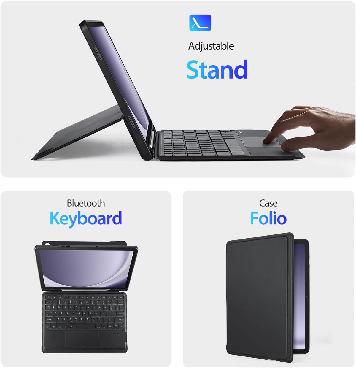 Dux Ducis DK Series Keyboard Samsung Tab A9 Plus 11 Arabic